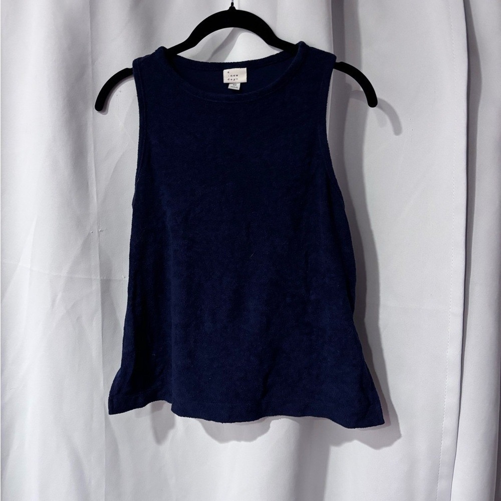 a new day Deep Blue Tank Top & Shorts‎ Set XS Top and S shorts